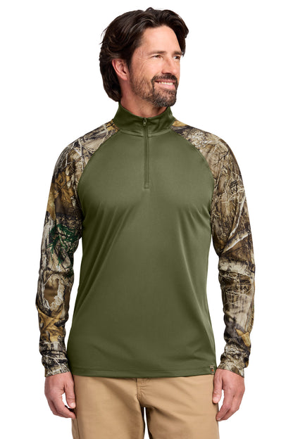 Custom Embroidered Russell Outdoors Sweatshirts/Fleece in Olive Drab Green/ Realtree Edge