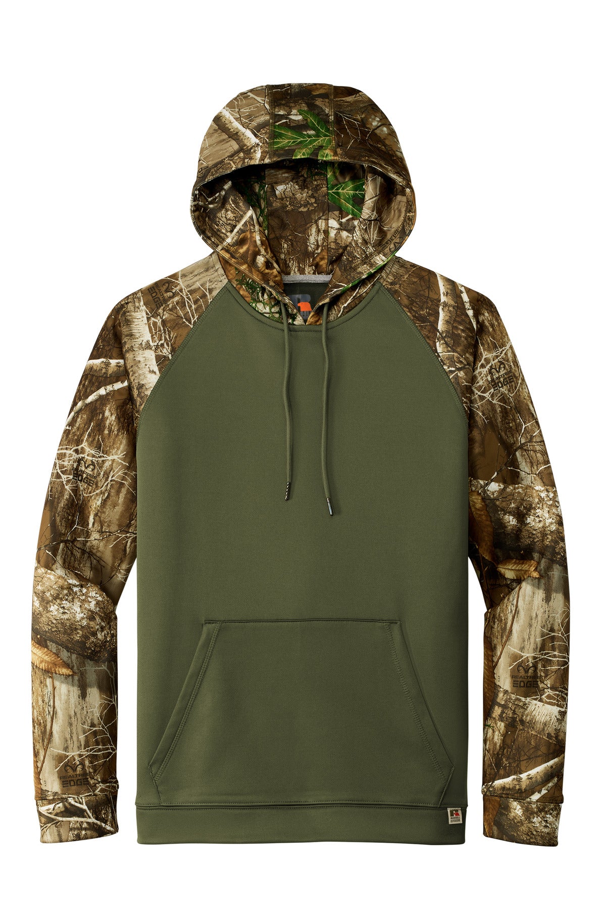 Custom Embroidered Russell Outdoors Sweatshirts/Fleece in Olive Drab Green/ Realtree Edge