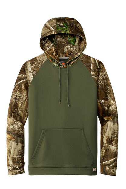 Custom Embroidered Russell Outdoors Sweatshirts/Fleece in Olive Drab Green/ Realtree Edge