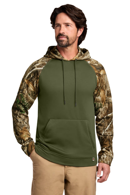 Custom Embroidered Russell Outdoors Sweatshirts/Fleece in Olive Drab Green/ Realtree Edge
