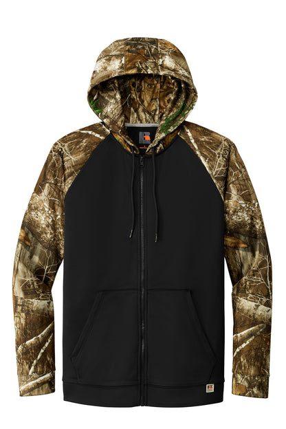 Custom Embroidered Russell Outdoors Sweatshirts/Fleece in Black/ Realtree Edge