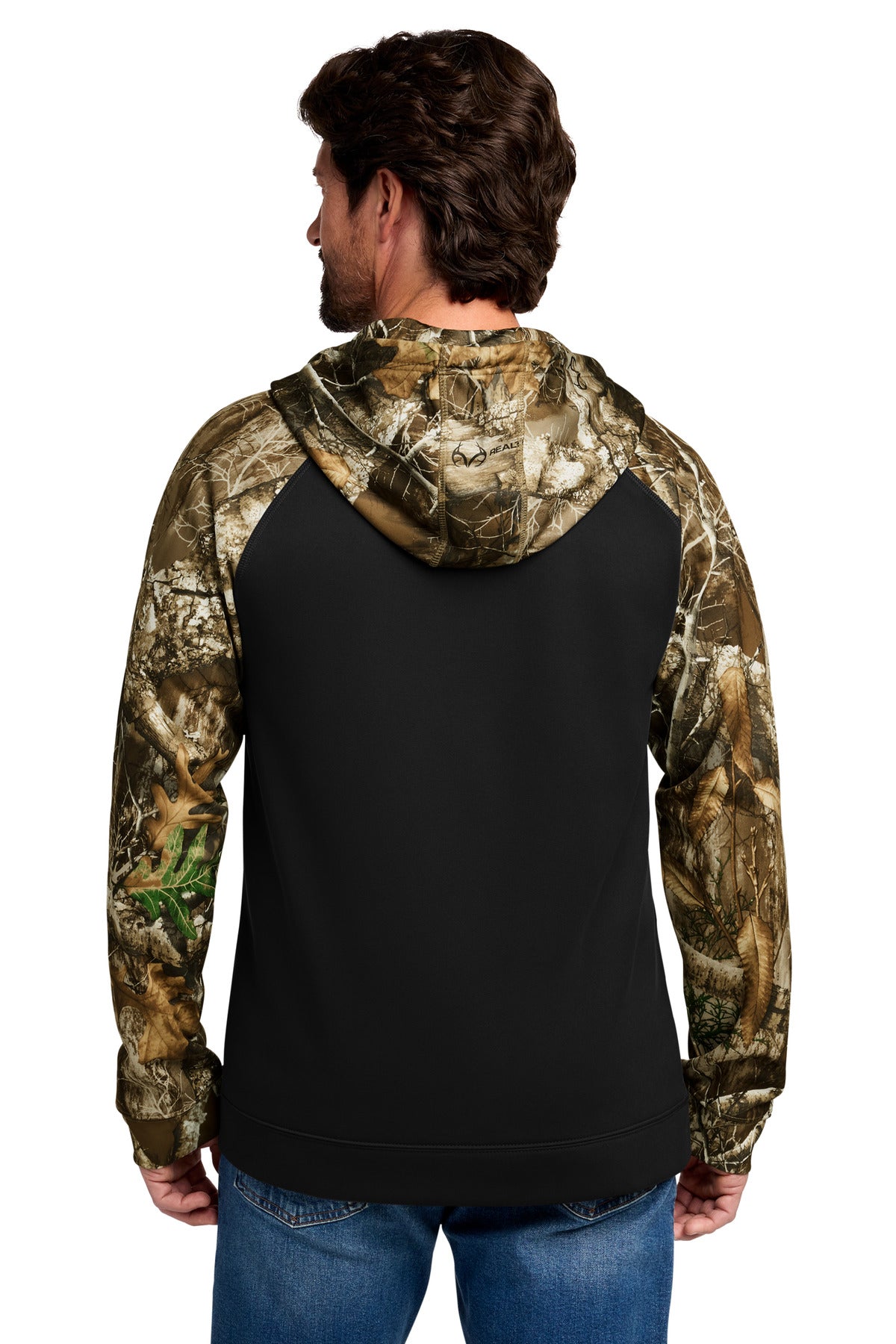 Custom Embroidered Russell Outdoors Sweatshirts/Fleece in Black/ Realtree Edge