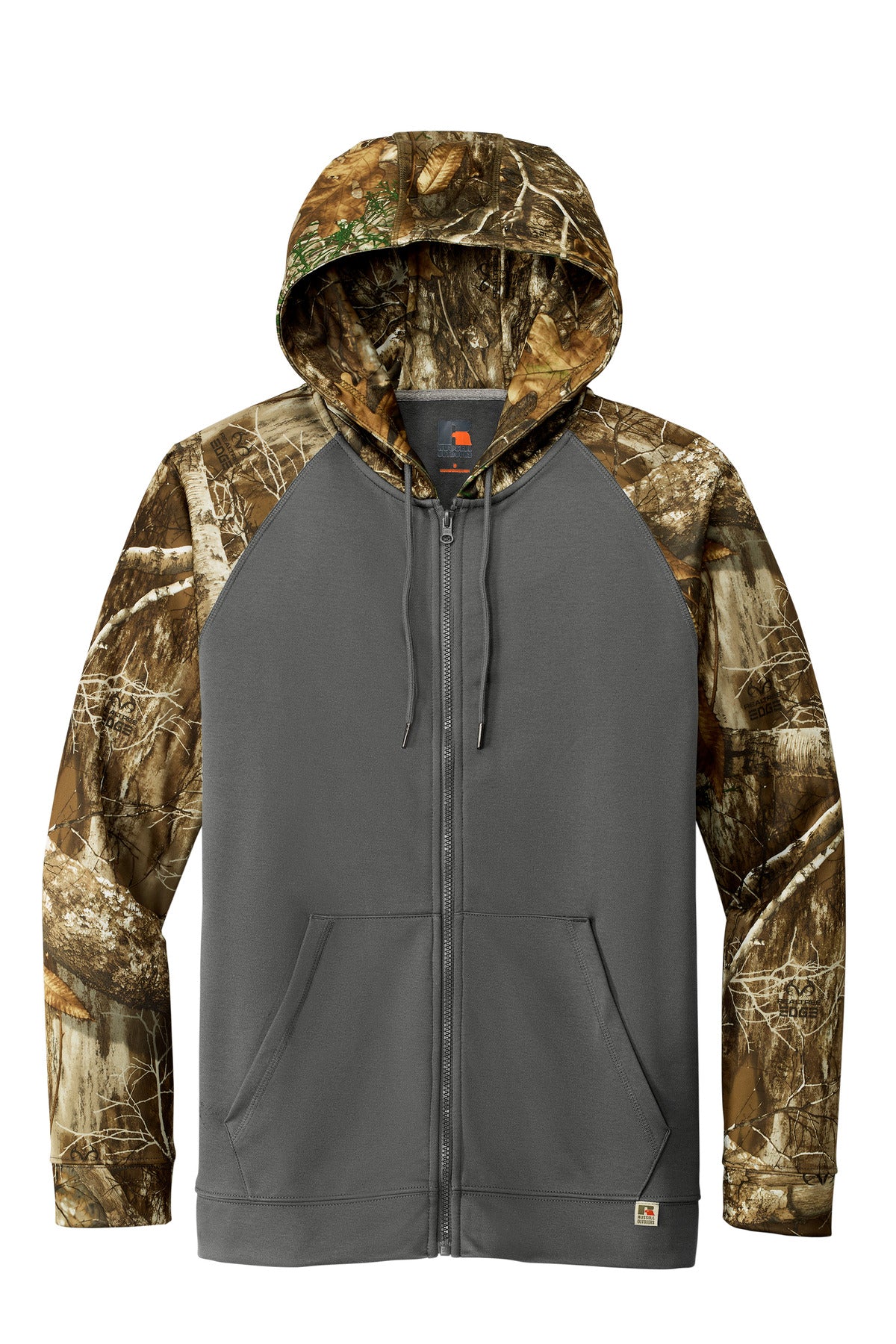 Custom Embroidered Russell Outdoors Sweatshirts/Fleece in Magnet/ Realtree Edge