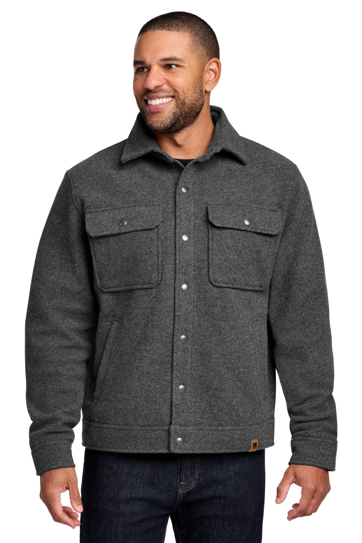 Custom Embroidered Russell Outdoors Outerwear in Graphite Heather
