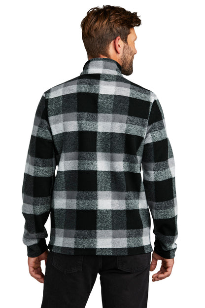Custom Embroidered Russell Outdoors Basin Snap Pullover RU551 RU551,Deep Black Plaid