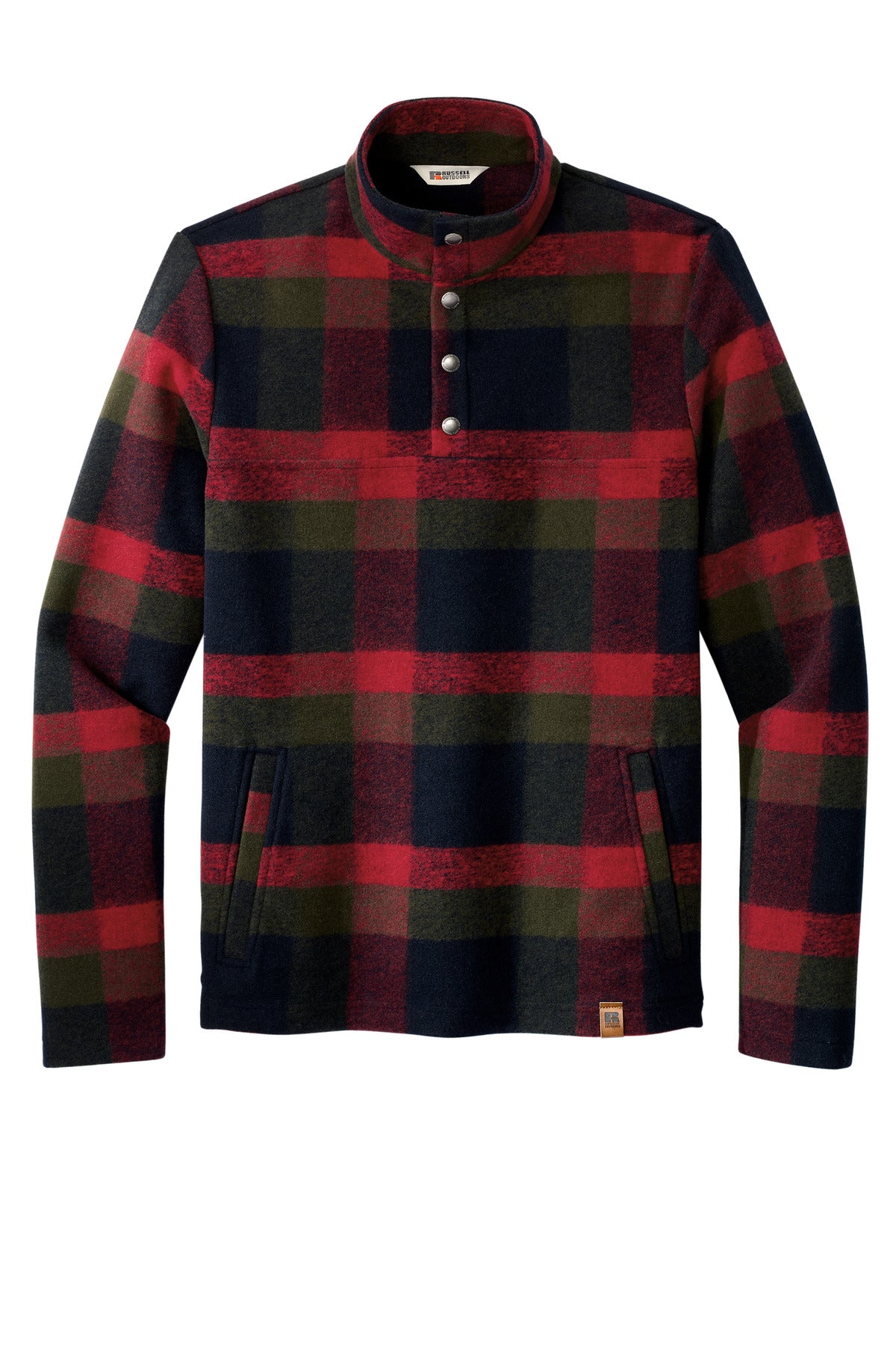 Custom Embroidered Russell Outdoors Outerwear in Red Plaid