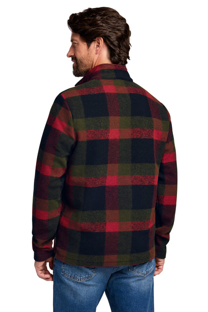 Custom Embroidered Russell Outdoors Outerwear in Red Plaid