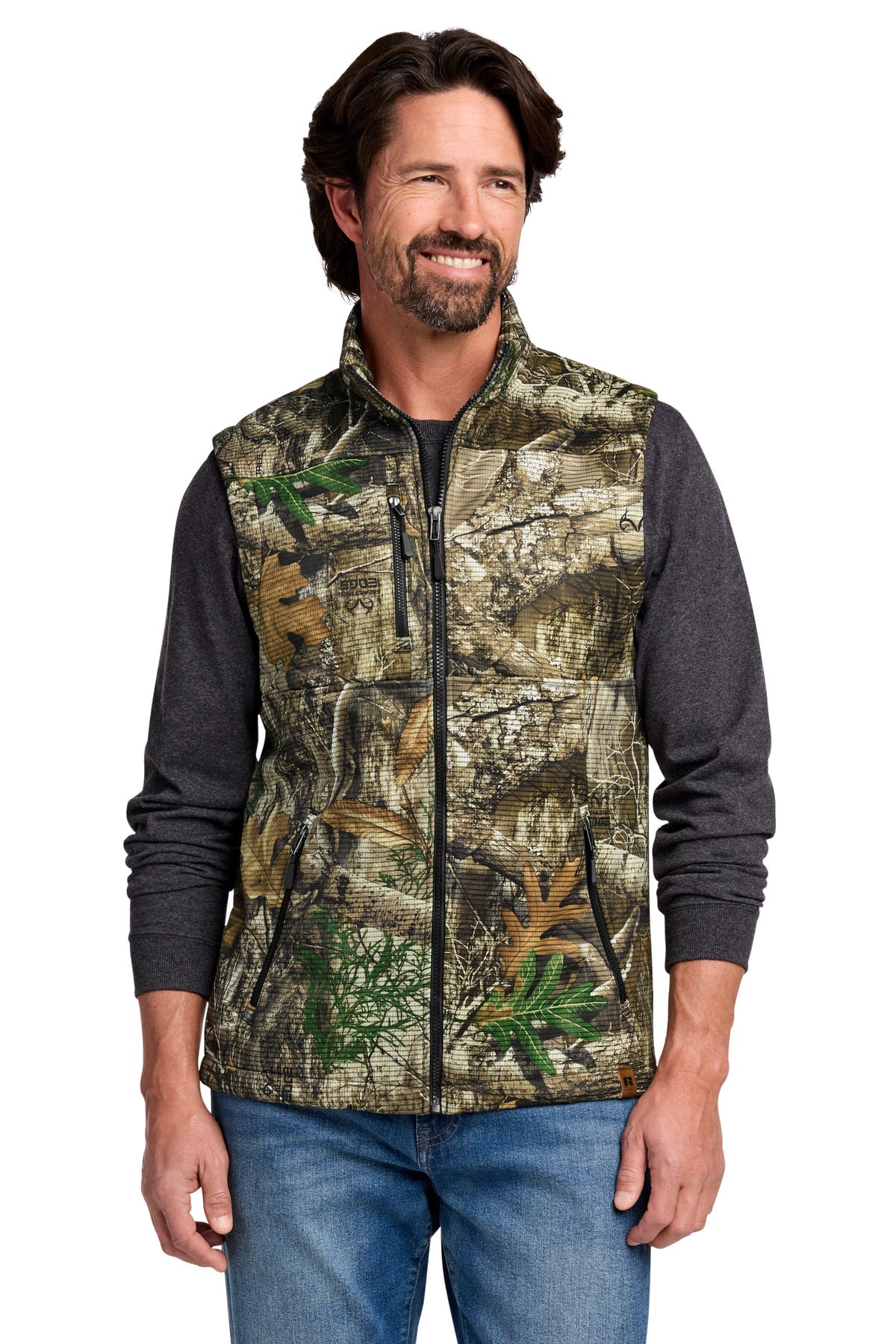 Custom Embroidered Russell Outdoors Outerwear in Realtree Edge