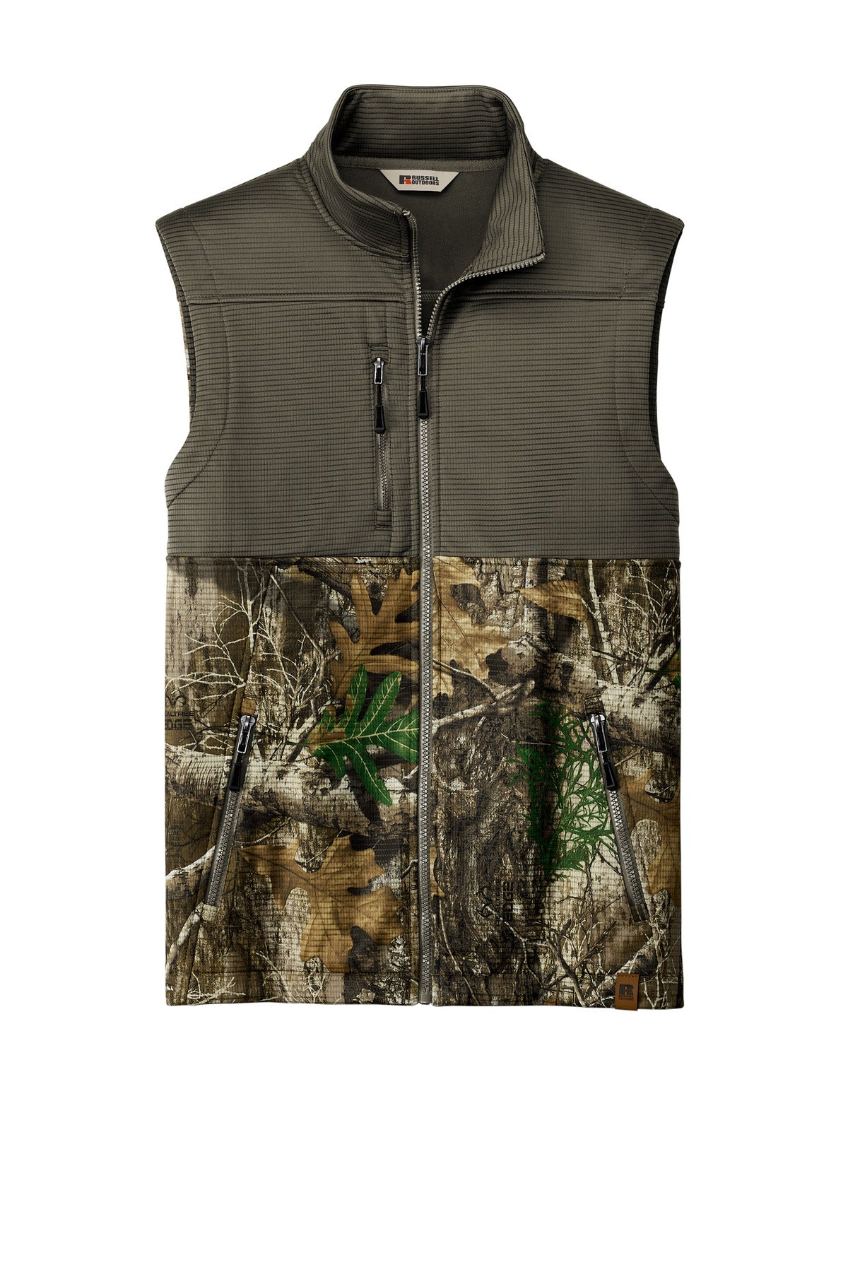 Custom Embroidered Russell Outdoors Outerwear in Cargo Brown/ Realtree Edge