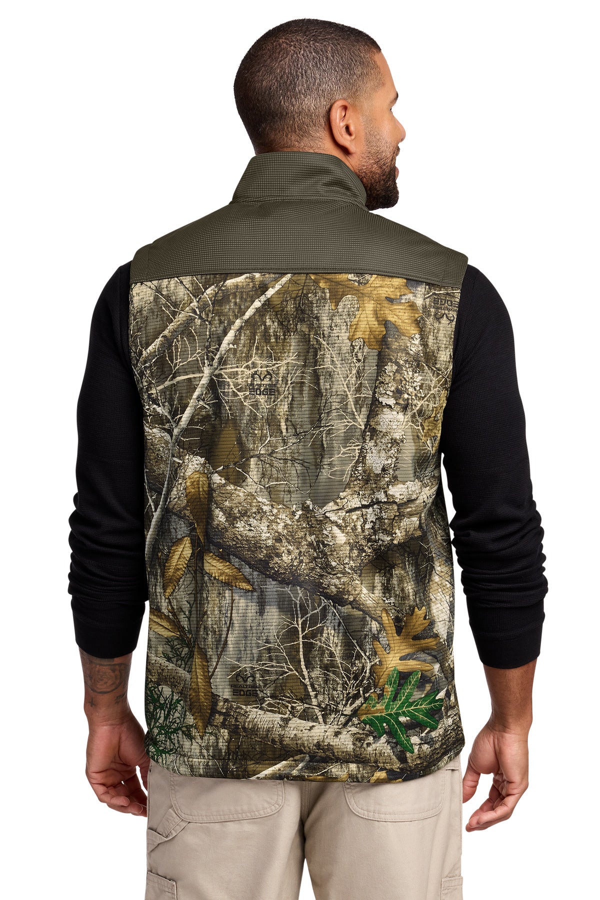 Custom Embroidered Russell Outdoors Outerwear in Cargo Brown/ Realtree Edge