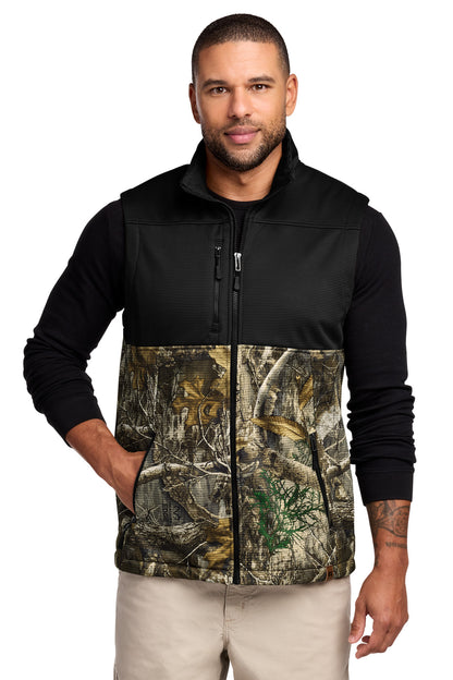 Custom Embroidered Russell Outdoors Outerwear in Deep Black/ Realtree Edge