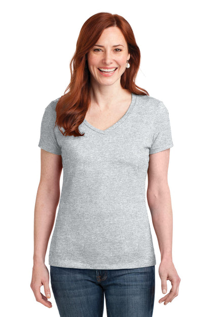 Hanes Women's Perfect-T Cotton V-Neck T-Shirt. S04V