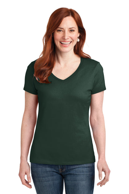 Hanes Women's Perfect-T Cotton V-Neck T-Shirt. S04V