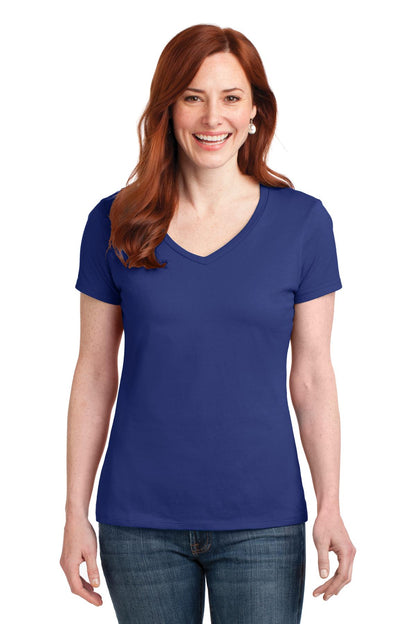 Hanes Women's Perfect-T Cotton V-Neck T-Shirt. S04V