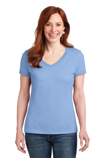 Hanes Women's Perfect-T Cotton V-Neck T-Shirt. S04V