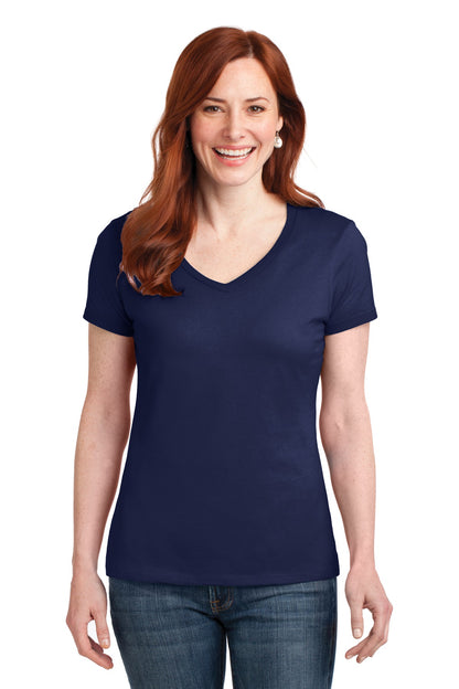 Hanes Women's Perfect-T Cotton V-Neck T-Shirt. S04V