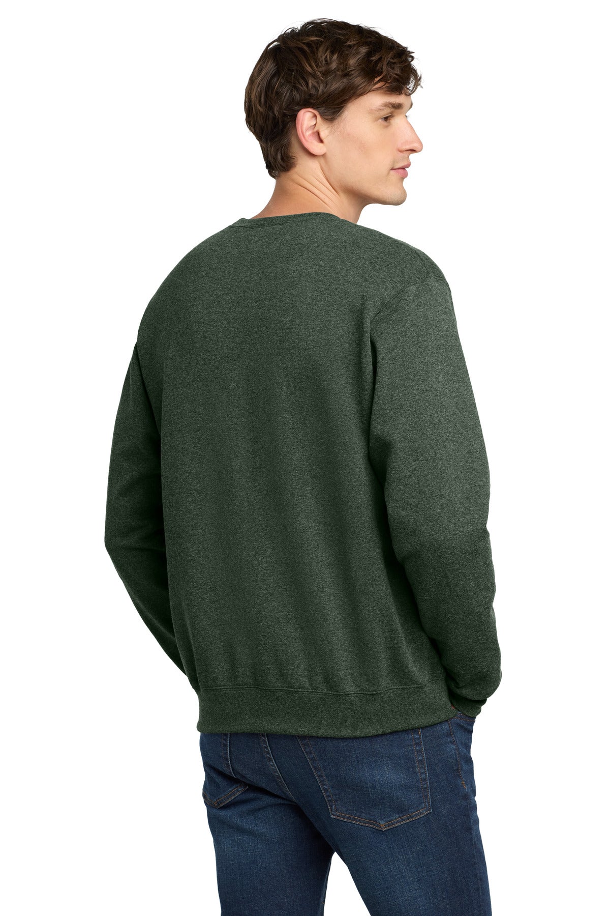 Custom Embroidered Champion Sweatshirts/Fleece in Dark Green Heather