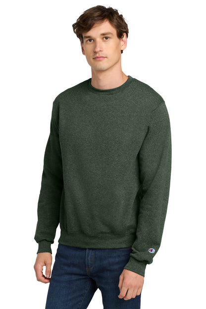 Custom Embroidered Champion Sweatshirts/Fleece in Dark Green Heather