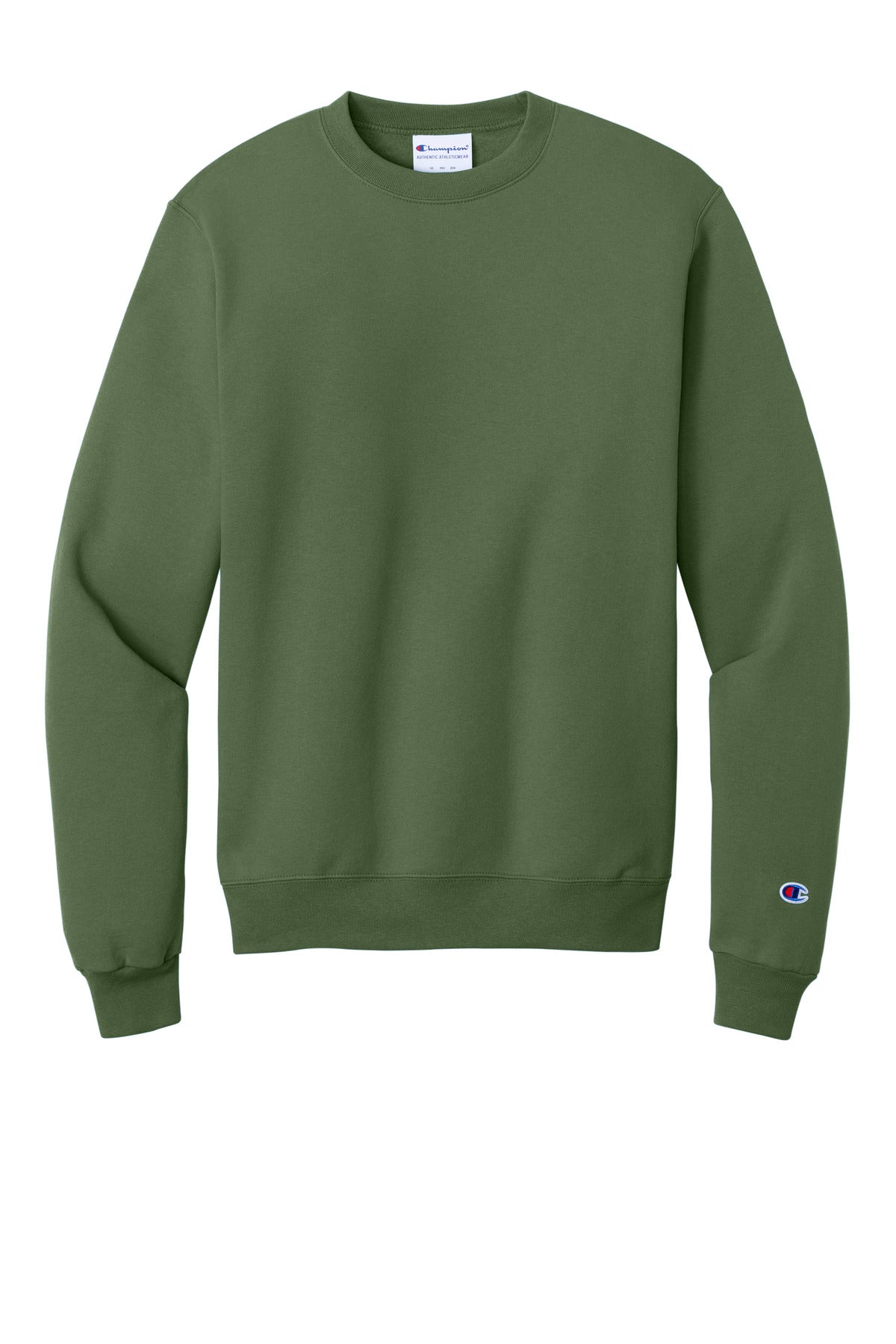 Custom Embroidered Champion Sweatshirts/Fleece in Fresh Olive