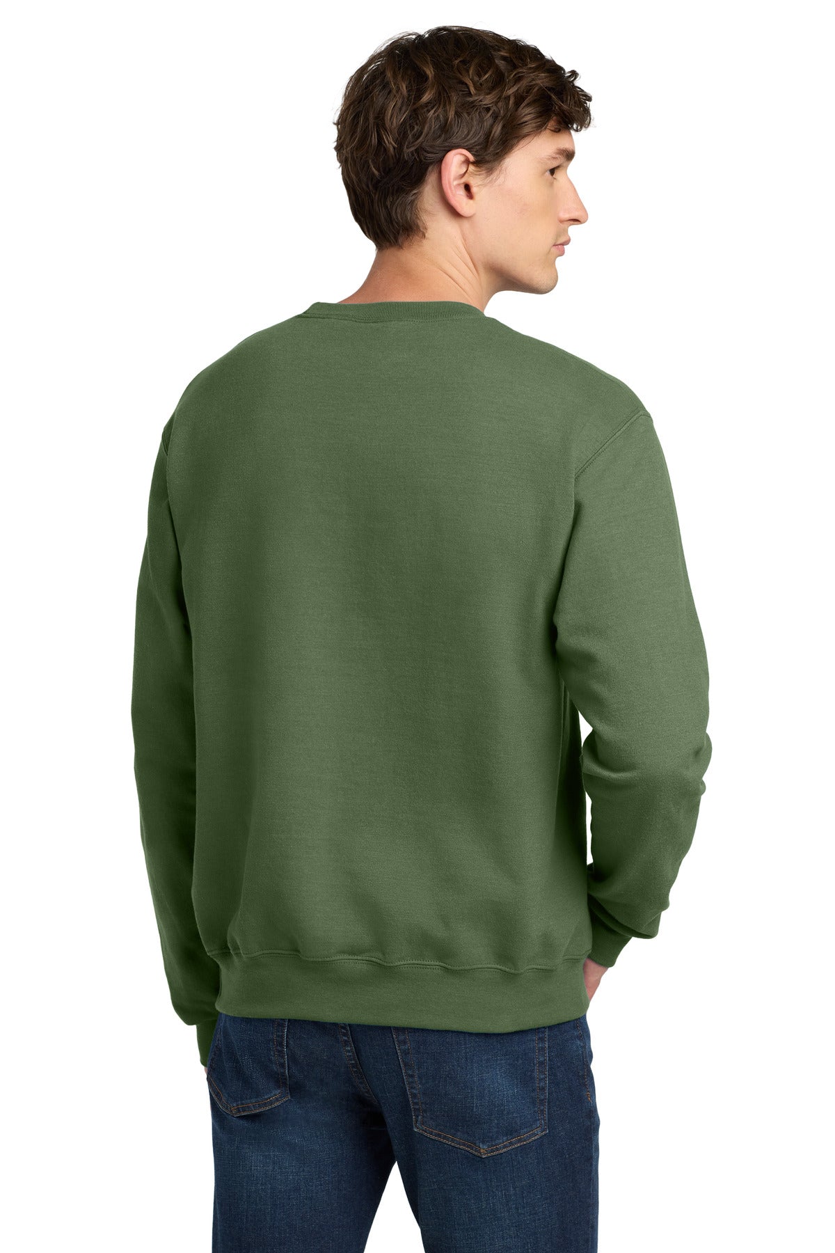 Custom Embroidered Champion Sweatshirts/Fleece in Fresh Olive