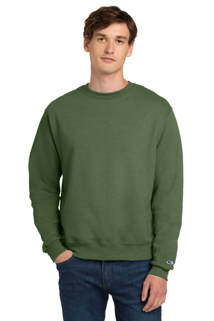 Custom Embroidered Champion Sweatshirts/Fleece in Fresh Olive