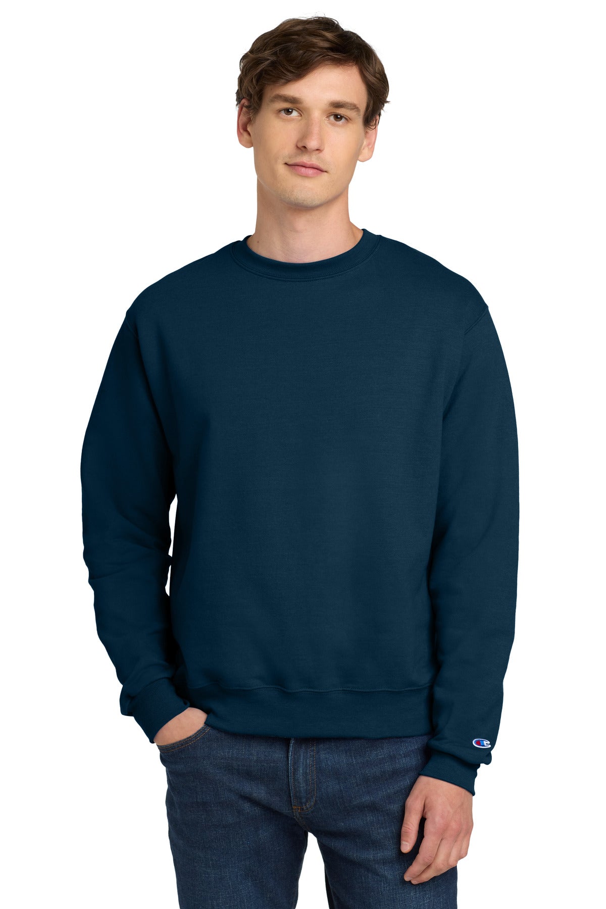 Custom Embroidered Champion Sweatshirts/Fleece in Late Night Blue