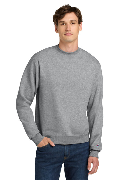 Custom Embroidered Champion Sweatshirts/Fleece in Light Steel