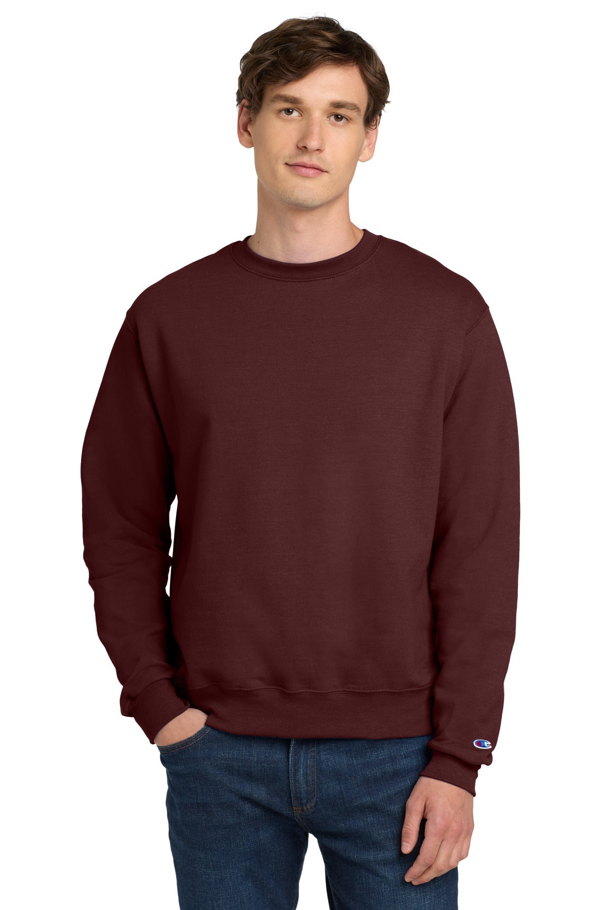 Custom Embroidered Champion Sweatshirts/Fleece in Maroon