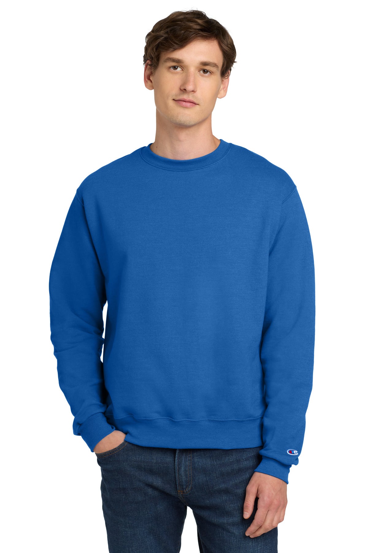 Custom Embroidered Champion Sweatshirts/Fleece in Royal Blue