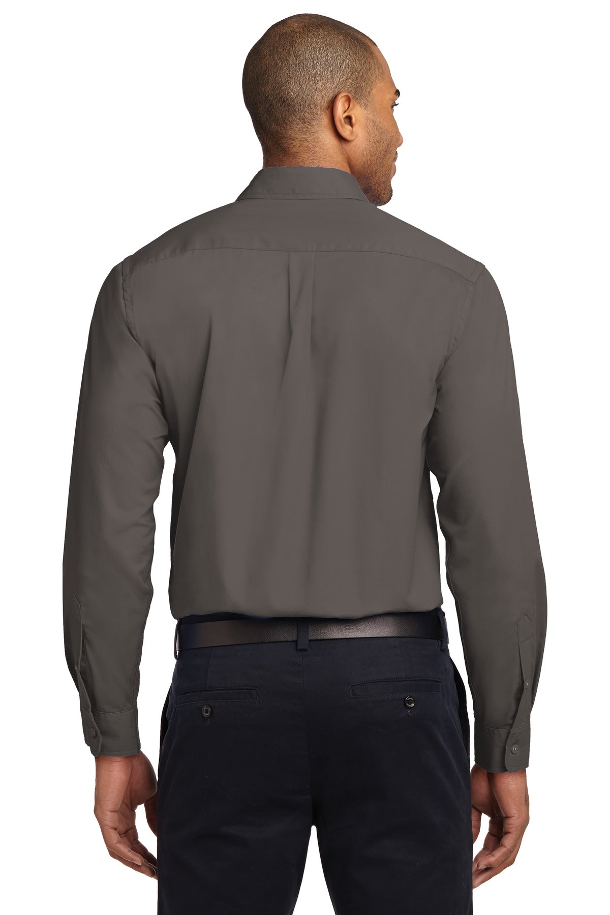 Custom Embroidered Port Authority Clothing Tops in Bark