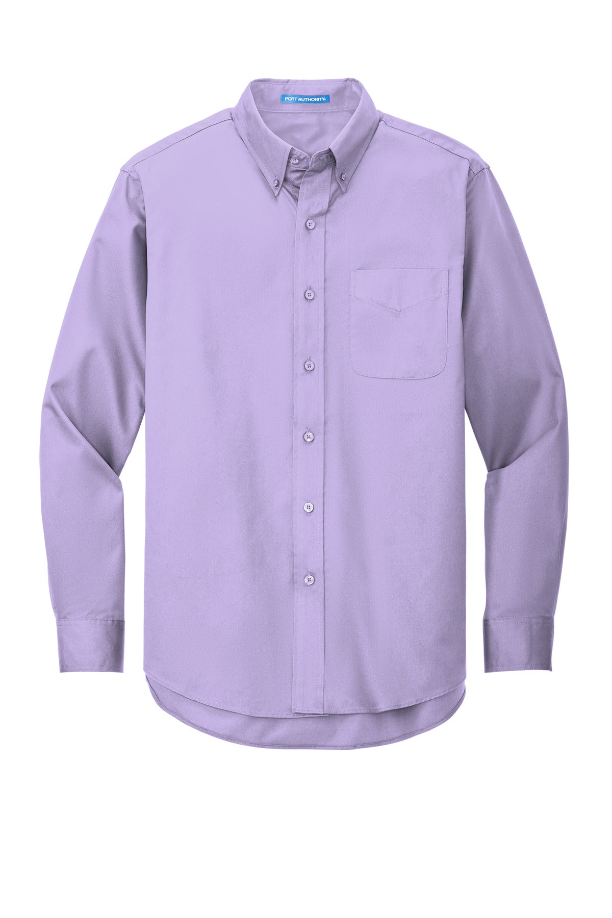 Custom Embroidered Port Authority Clothing Tops in Bright Lavender