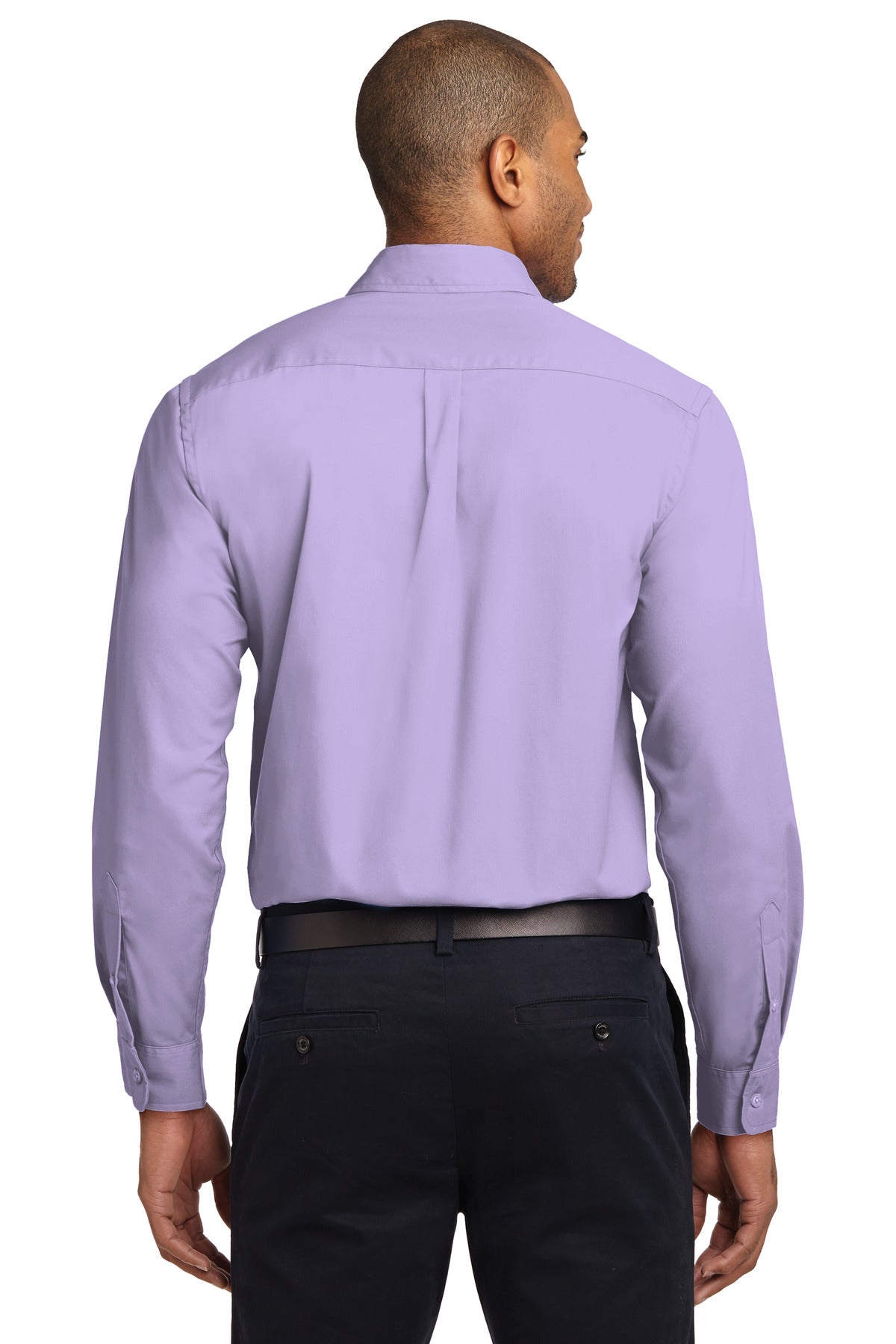 Custom Embroidered Port Authority Clothing Tops in Bright Lavender