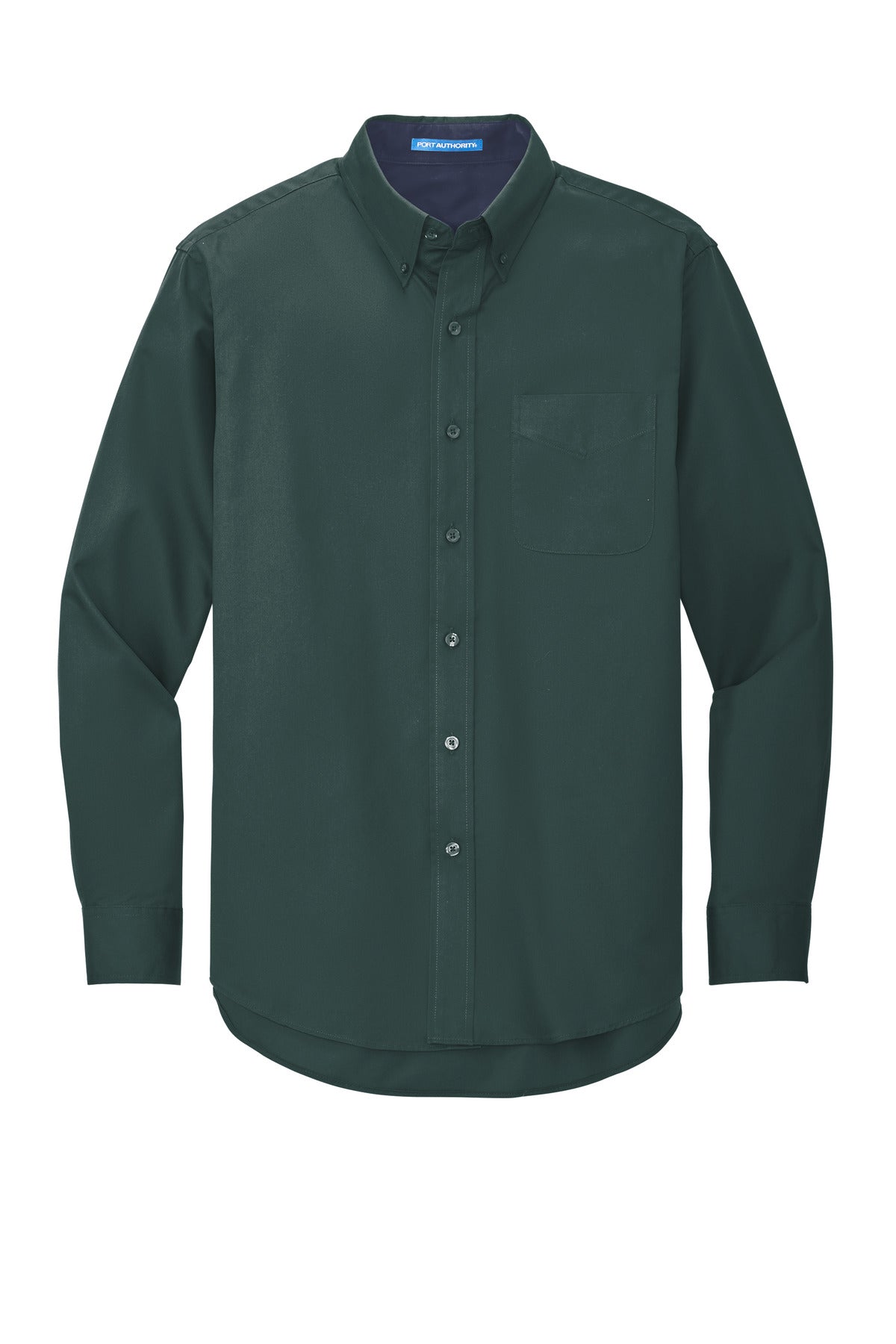 Custom Embroidered Port Authority Clothing Tops in Dark Green/ Navy