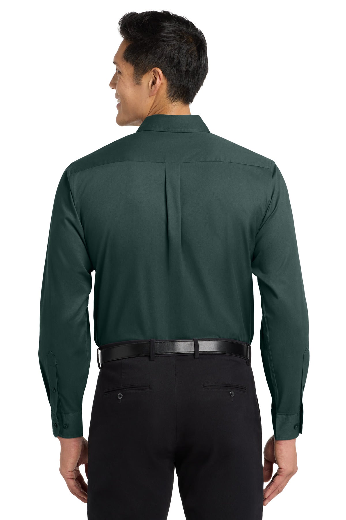 Custom Embroidered Port Authority Clothing Tops in Dark Green/ Navy