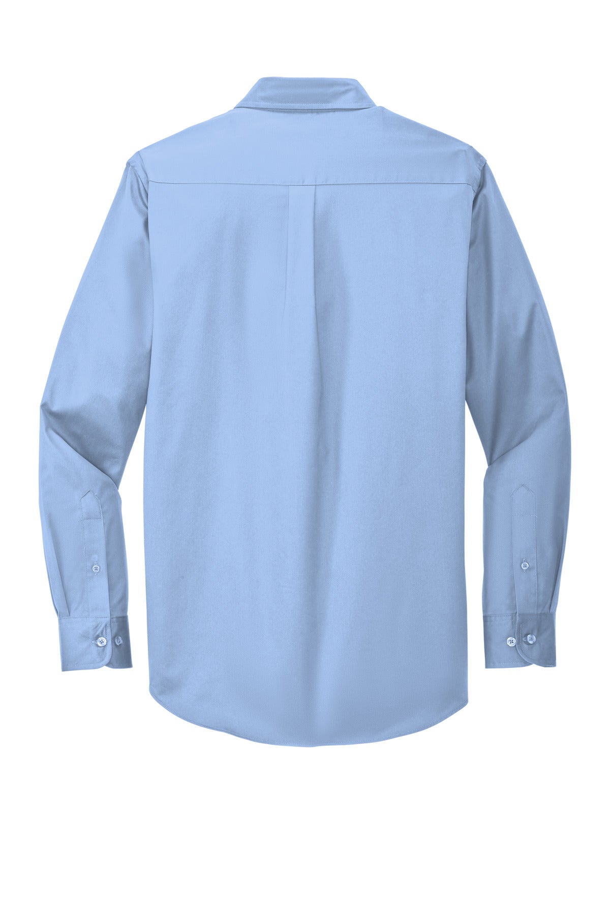 Custom Embroidered Port Authority Clothing Tops in Light Blue/ Light Stone