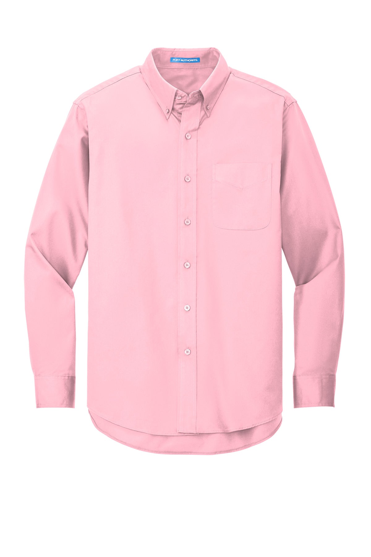 Custom Embroidered Port Authority Clothing Tops in Light Pink