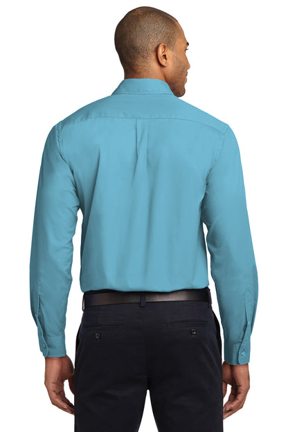 Custom Embroidered Port Authority Clothing Tops in Maui Blue