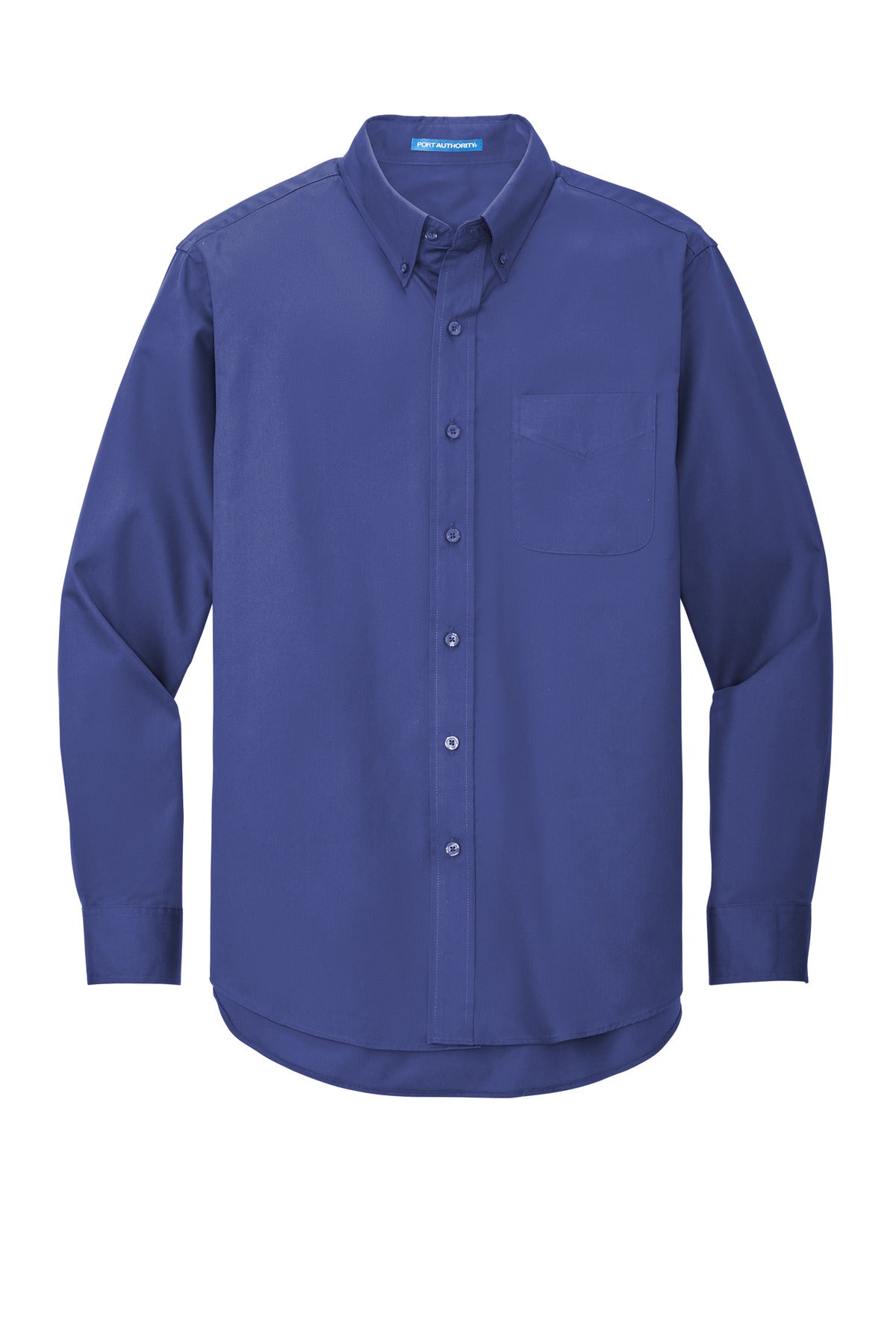 Custom Embroidered Port Authority Clothing Tops in Mediterranean Blue