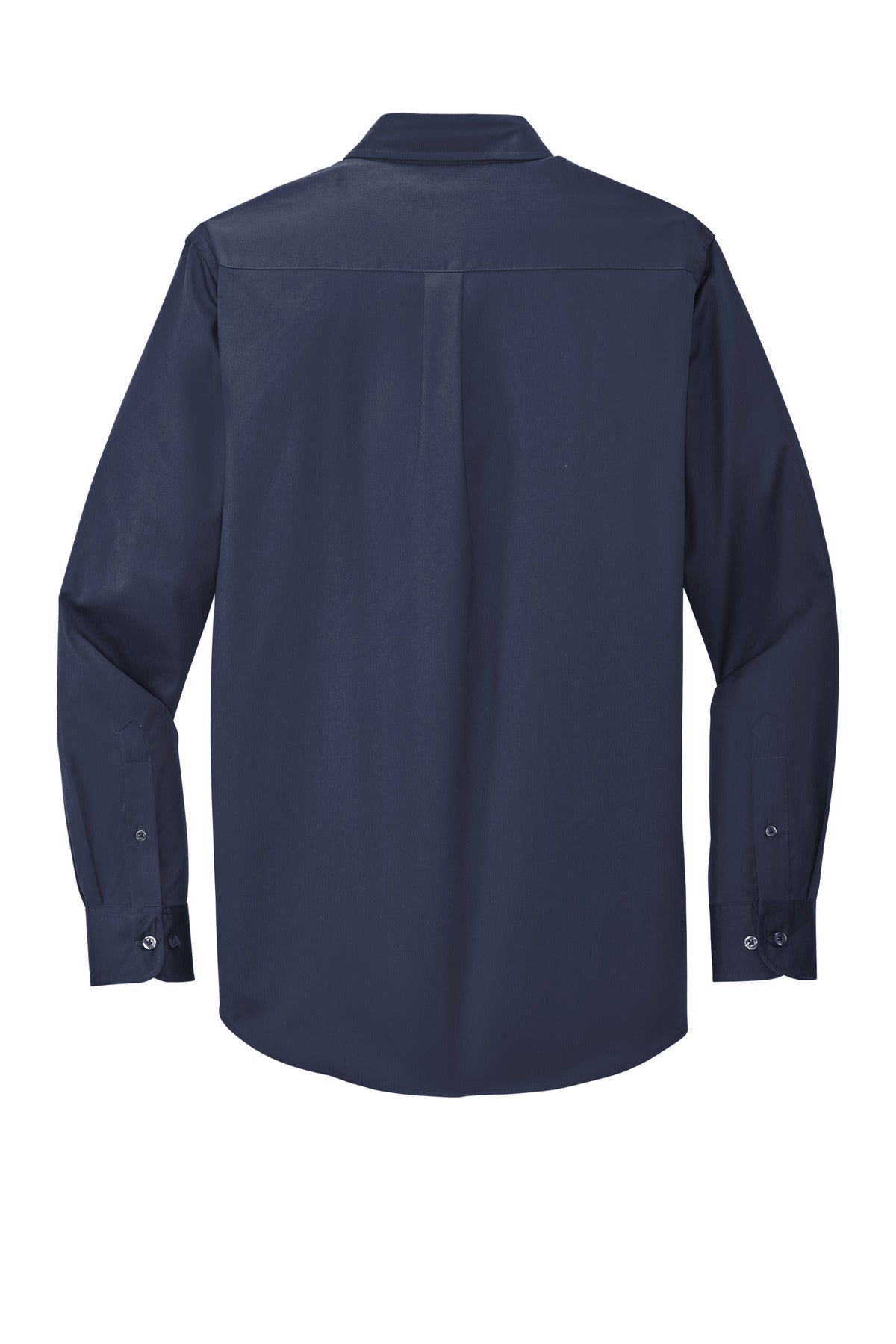 Custom Embroidered Port Authority Clothing Tops in Navy/ Light Stone
