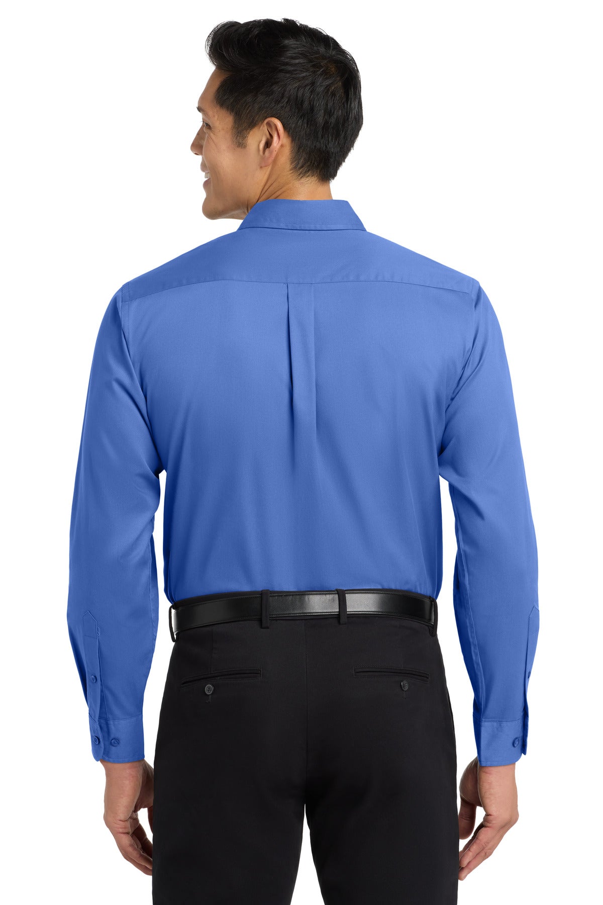 Custom Embroidered Port Authority Clothing Tops in Ultramarine Blue