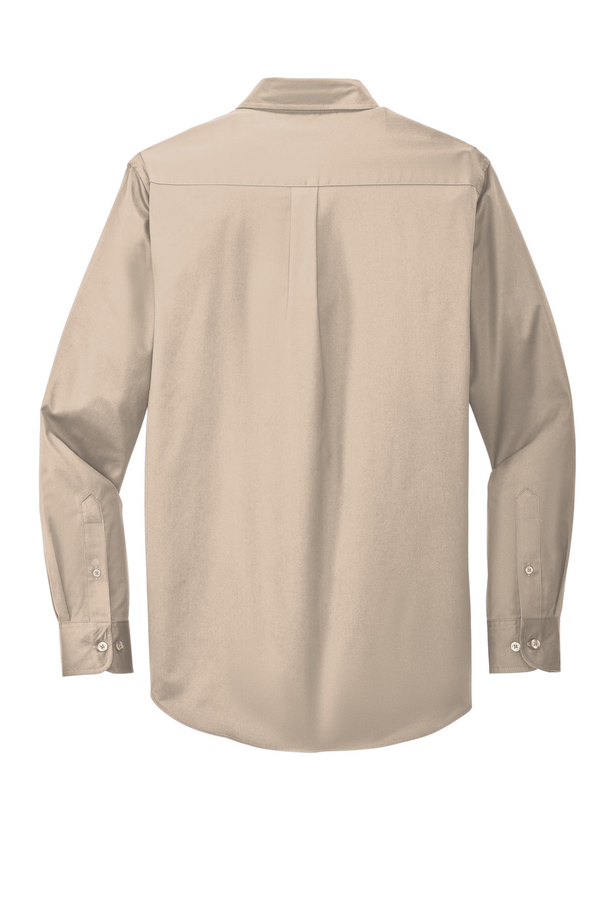 Custom Embroidered Port Authority Woven Shirts in Stone