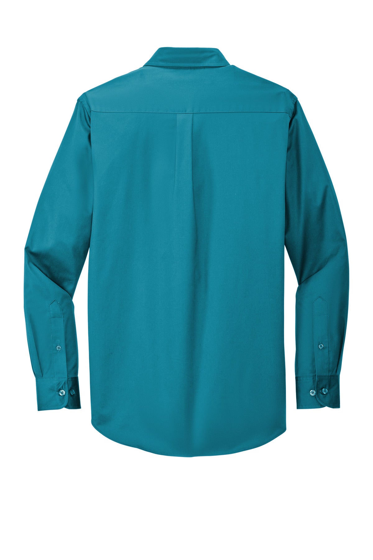 Custom Embroidered Port Authority Woven Shirts in Teal Green