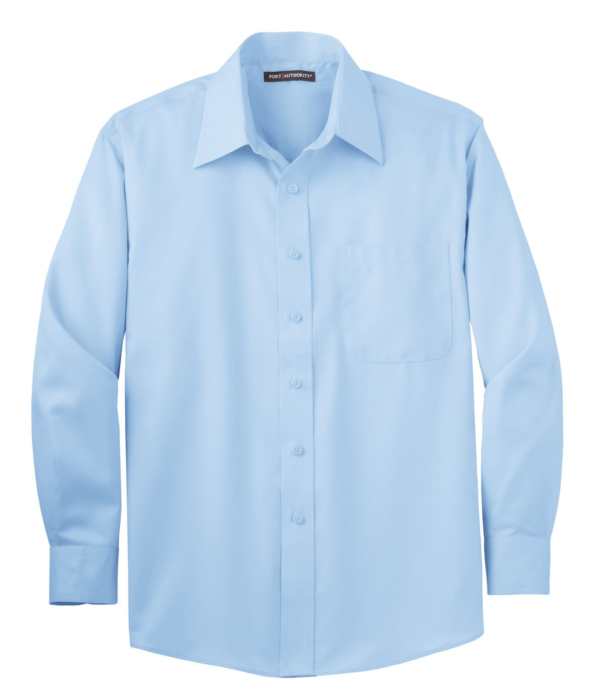 Custom Embroidered Port Authority Clothing Tops in Sky Blue