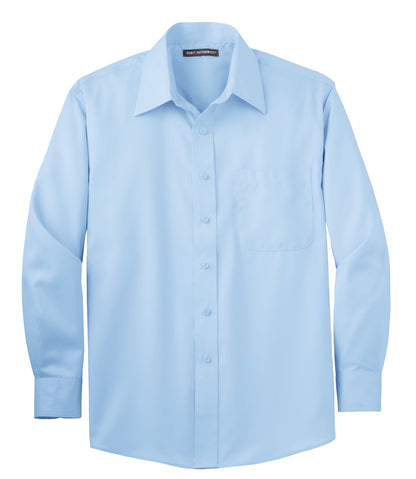 Custom Embroidered Port Authority Clothing Tops in Sky Blue