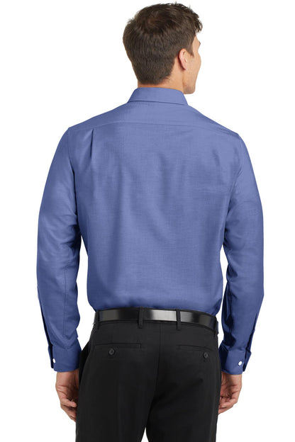 Custom Embroidered Port Authority SuperPro Oxford Shirt. S658,Navy