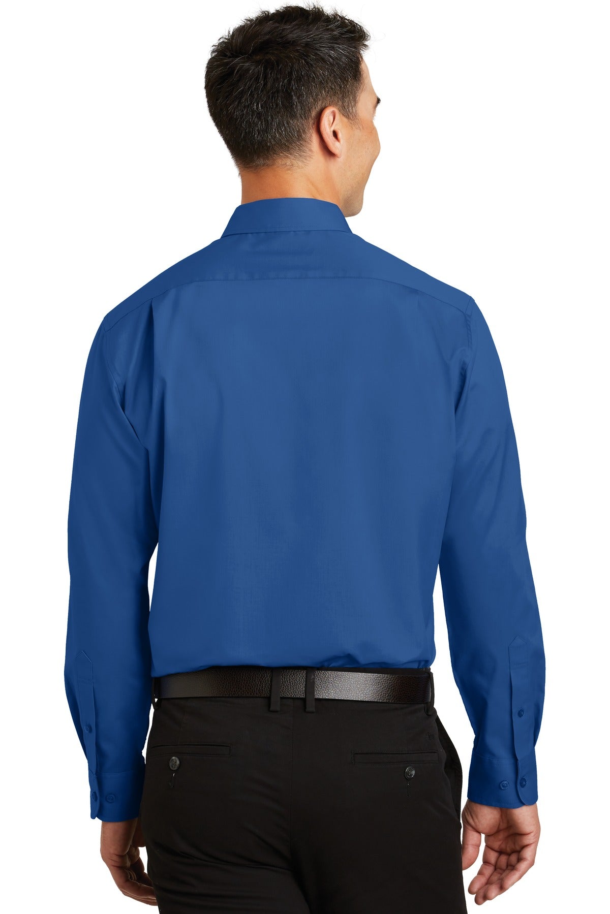 Custom Embroidered Port Authority SuperPro Twill Shirt. S663,True Blue
