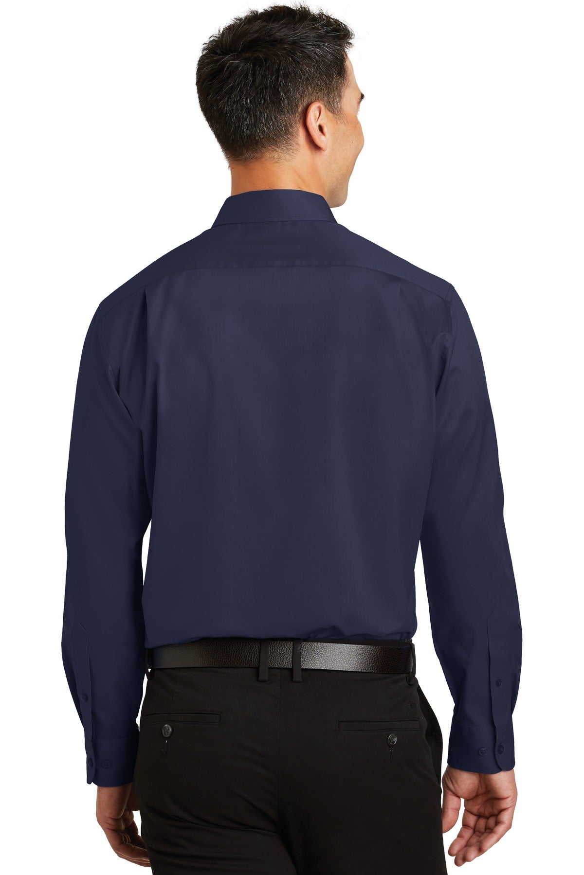 Custom Embroidered Port Authority SuperPro Twill Shirt. S663,True Navy