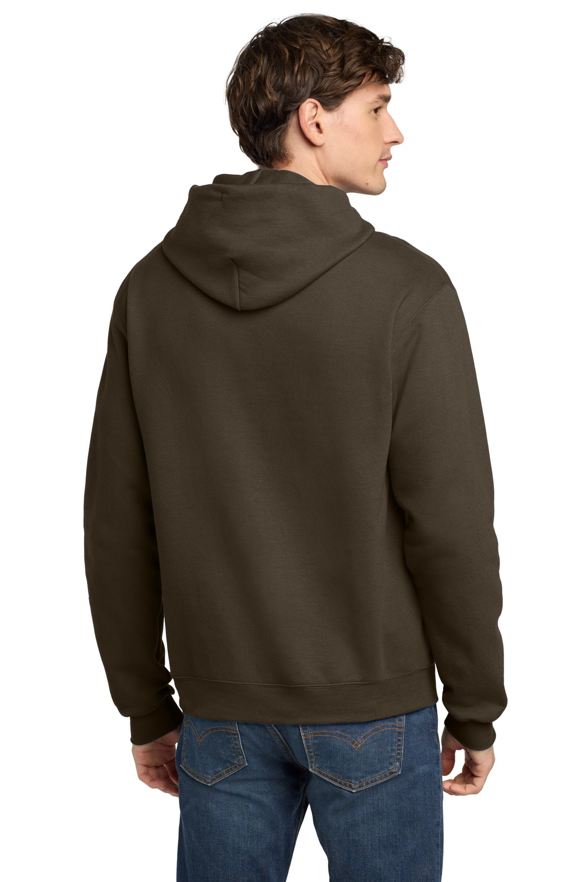 Custom Embroidered Champion Sweatshirts/Fleece in Chocolate Brown