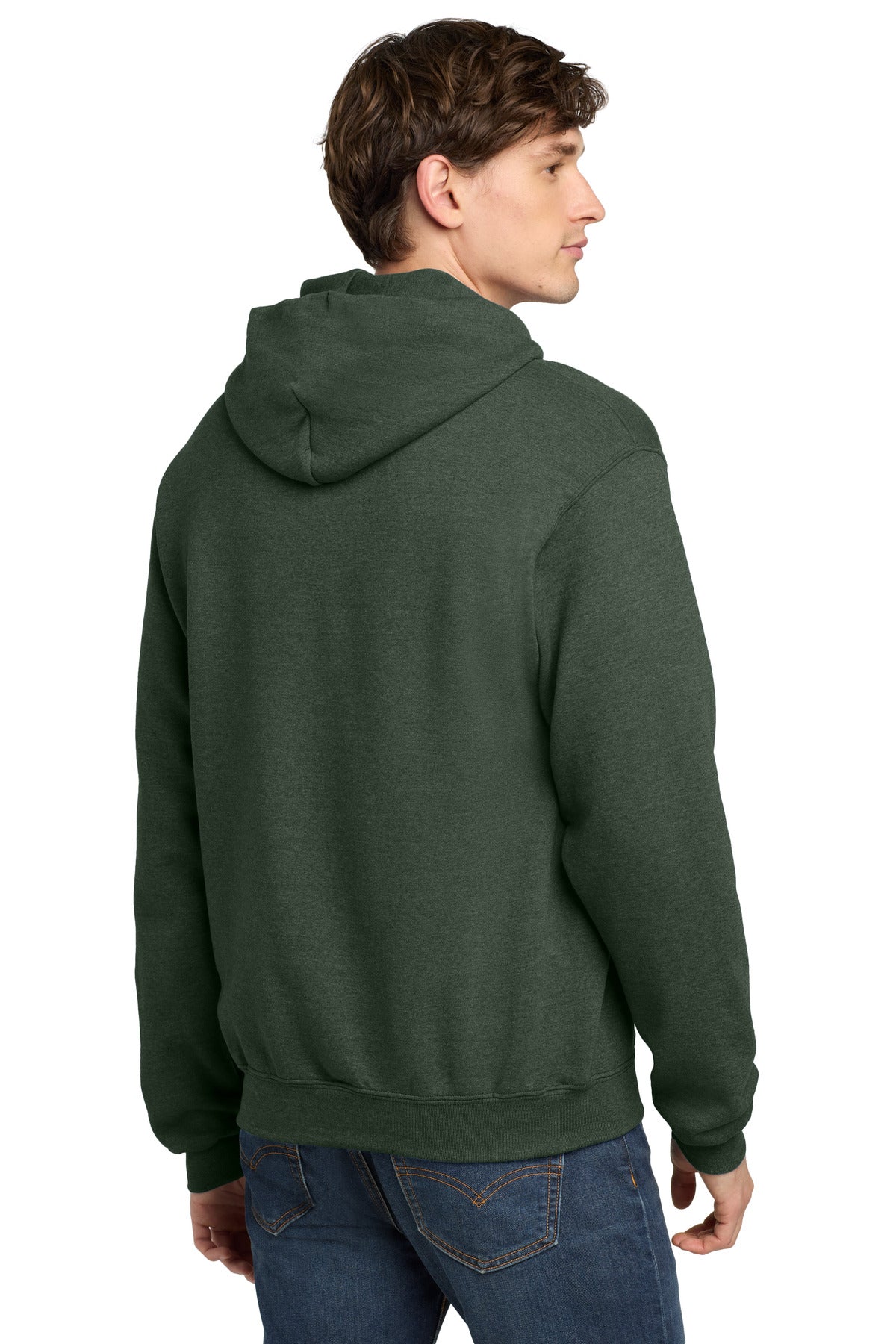 Custom Embroidered Champion Sweatshirts/Fleece in Dark Green Heather