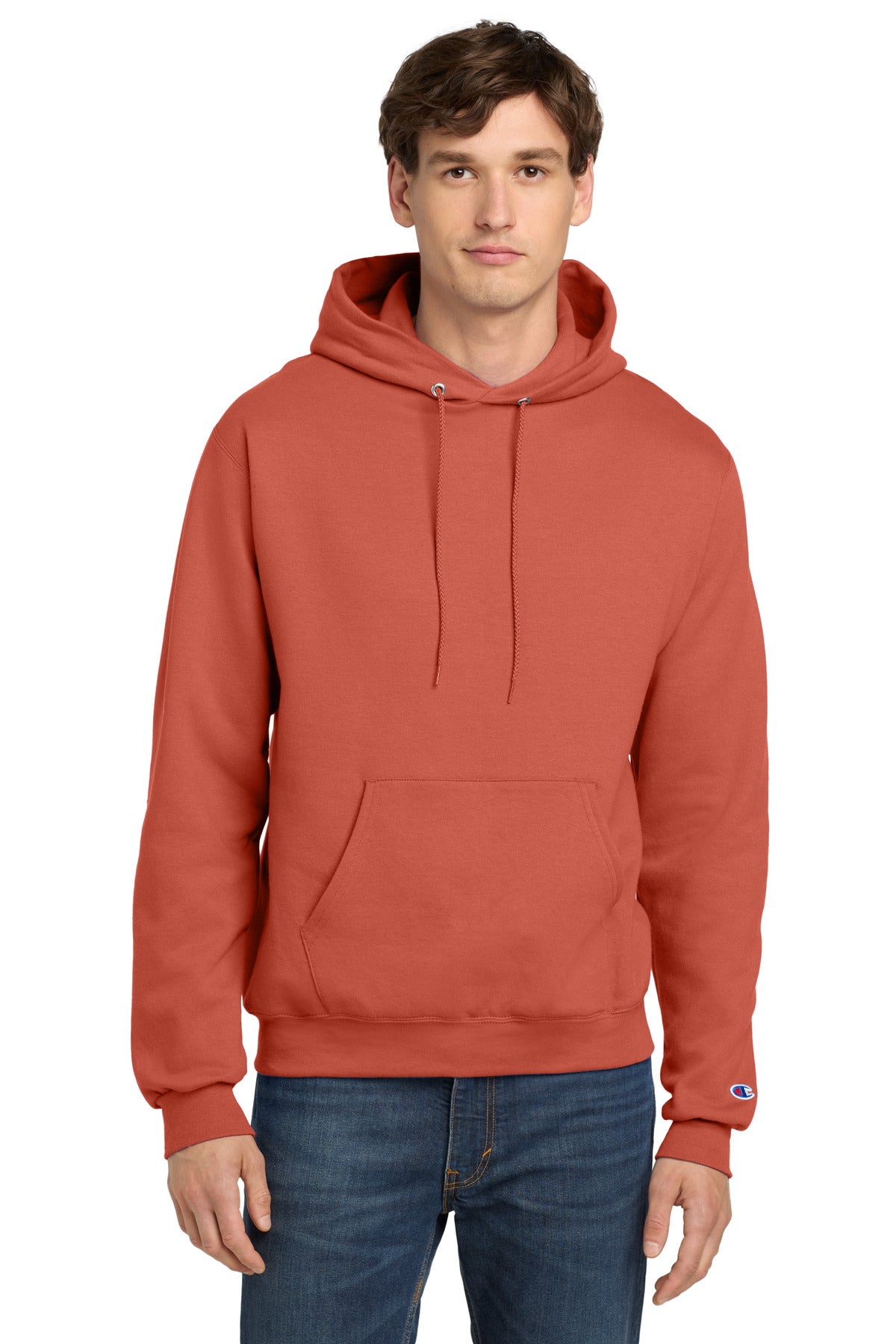 Custom Embroidered Champion Sweatshirts/Fleece in Red River Clay